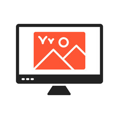 Monitor Vector Icon