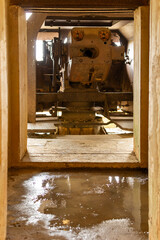Big canon of German coastal artillery battery In Longues Sur Mer, Normandy in France on September 2024