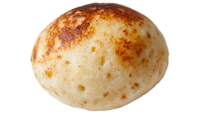 Brazilian pão de queijo full body shot for culinary design and food marketing - transparent background png
