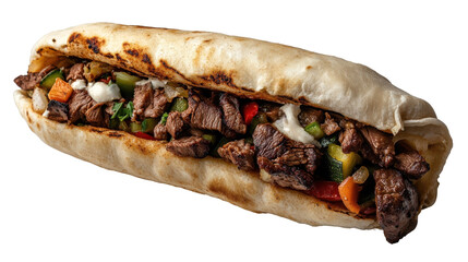 Flavorful bolivian saltea with meat and vegetables for culinary inspiration - transparent background png