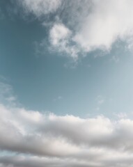 Fototapeta premium Above the Clouds A Breathtaking View of the Sky.