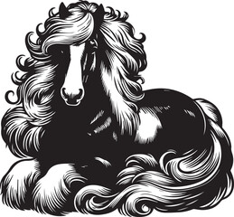Shire horse vector