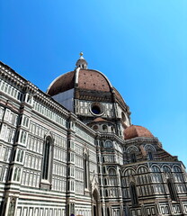 Fototapeta premium No viewer will tire of admiring the unique beauty of the world architectural masterpiece of the Cathedral of Santa Maria del Fiore.