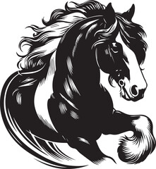 Shire horse vector