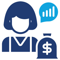 Investor Woman Icon