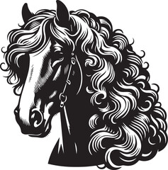 Shire horse vector