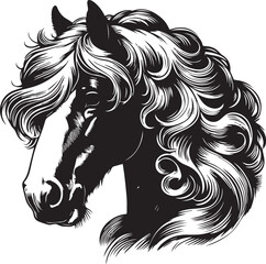Shire horse vector