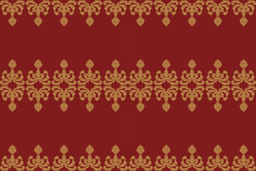 Saree Sarong Motifs Ikat floral paisley embroidery floral.ikat ethnic oriental  seamless pattern traditional.Ikat embroidery style abstract embroidery design for texture,fabric,clothing,wrapping.