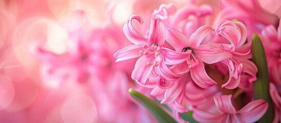 Naklejka premium Beautiful Pink Hyacinth