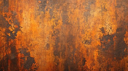 Fototapeta premium Rustic orange and brown textured background featuring grunge metal and corten steel with a stone like appearance