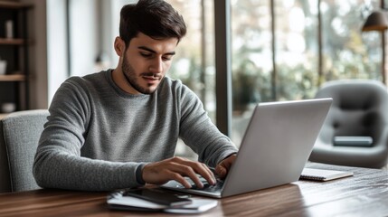 The Man Using Laptop