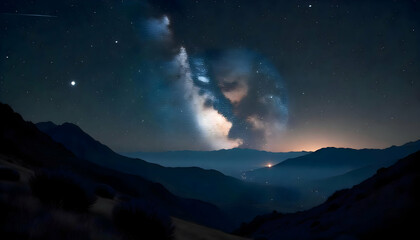 Fototapeta premium Space in night