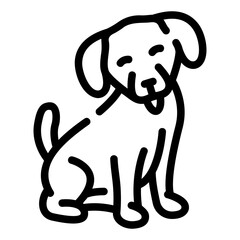 dog Line Icon