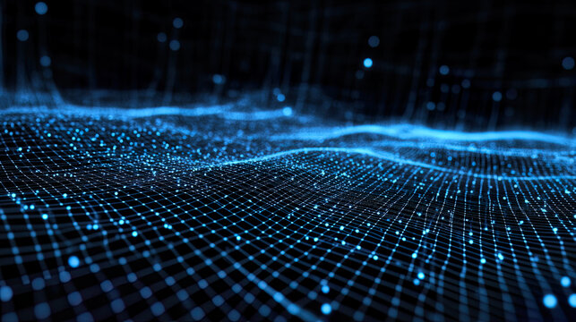 Futuristic digital grid Digital technology background