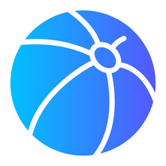 beach ball Gradient icon