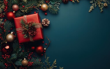 christmass present professional stock photo on white background 