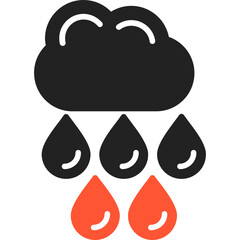 Rain Vector Icon