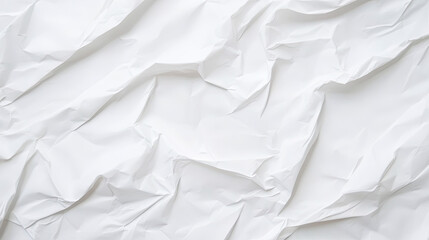 Fototapeta premium Paper texture background&nbsp;Crumpled White on Top view
