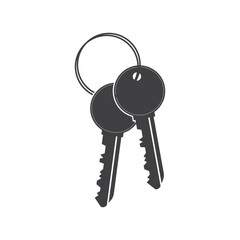 Key Icon Vector Illustration. Flat Key Icon Sign