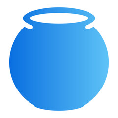 fish bowl Gradient icon