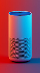 Fototapeta premium Innovative smart speaker design a fusion of technology and aesthetics for modern living spaces