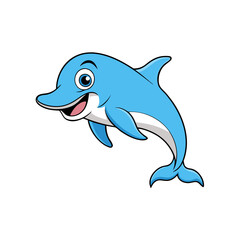 Obraz premium dolphin jumping isolated on white
