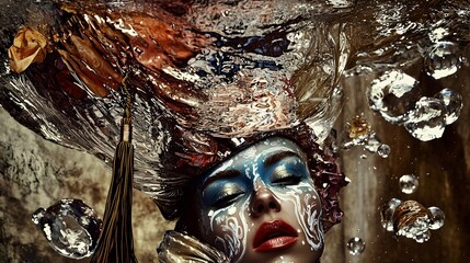 Photograph of a graduation cap adorned with conceptual light rays and swirling digital particles symbolizing the transformative journey of education achievement and the bright future ahead