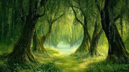 Obraz premium Mystical Forest Path