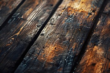 Obraz premium A piece of wood sitting on top of a wooden floor