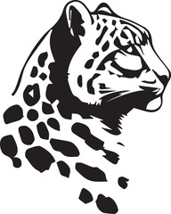 snow leopard vector