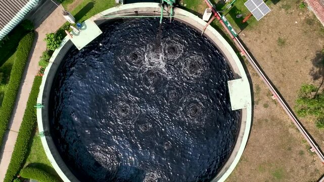 Wastewater Recycling and Treatment Industrial ETP Plant Aerial Footage,Effluent Treatment Plants