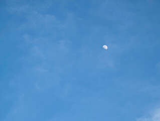 青空　空　雲　月　背景