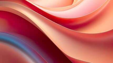 Abstract soft waves Beautiful Abstract 3D Background with Smooth Silky Shapes soft forms ..
