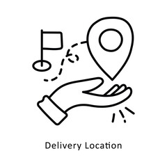 Delivery Location isometric stock illustration. EPS File stock illustration