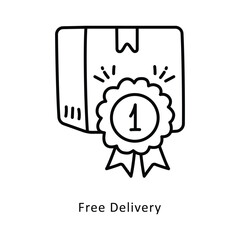 Free Delivery isometric stock illustration. EPS File stock illustration