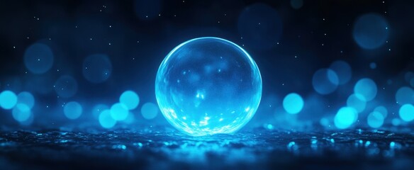 The Glowing Blue Sphere