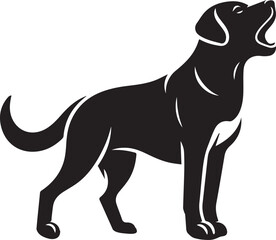 Labrador rottweiler dog vector
