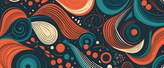 Fototapeta premium Vibrant Abstract Swirl Background with Dynamic Energy Flow, Perfect for Adding a Modern, Stand Out