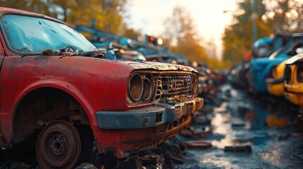 Recycling for automotive parts, focusing on sustainable practices in the automotive industry