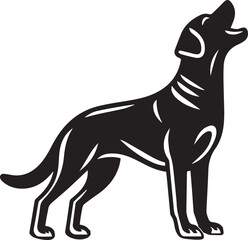 Labrador rottweiler dog vector