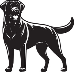 Labrador rottweiler dog vector