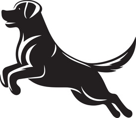 Labrador rottweiler dog vector