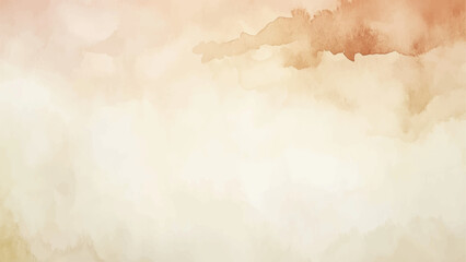 Abstract horizontal watercolor background. Hand drawn vector texture. Brush stroked painting pastel color watercolour