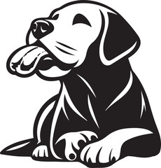 Labrador rottweiler dog vector