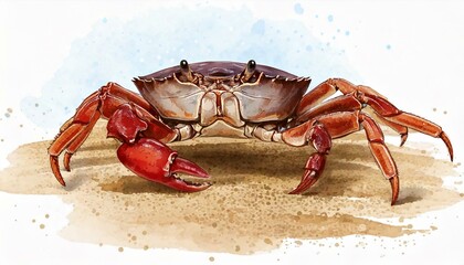 砂浜を歩くカニ