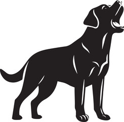 Labrador rottweiler dog vector