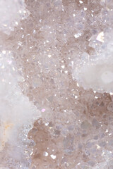 Brilliant Precious stones. Mineral crystals in the natural environment. Texture of precious and semiprecious stones. Seamless background of colored shiny surface of precious stones. Argonium white.
