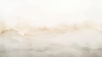 Abstract horizontal watercolor background. Hand drawn vector texture. Brush stroked painting pastel color watercolour