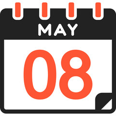 8 May Vector Icon Design