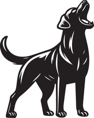 Labrador rottweiler dog vector